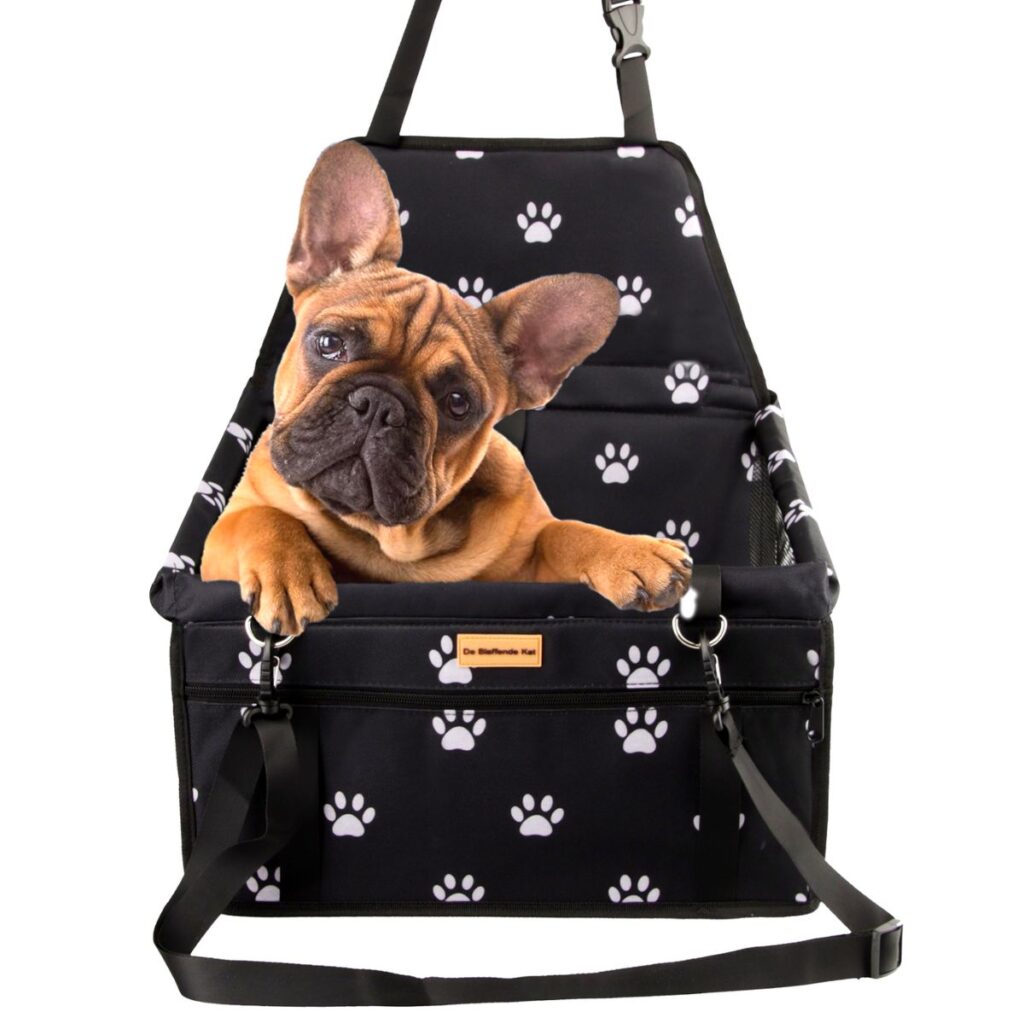 Autostoel Hond Reismand Hond Auto Opvouwbaar Zwart Wit