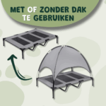 Hondenstretcher met tent - Hondenbed Buiten Xl
