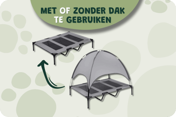 Hondenstretcher met tent - Hondenbed Buiten Xl