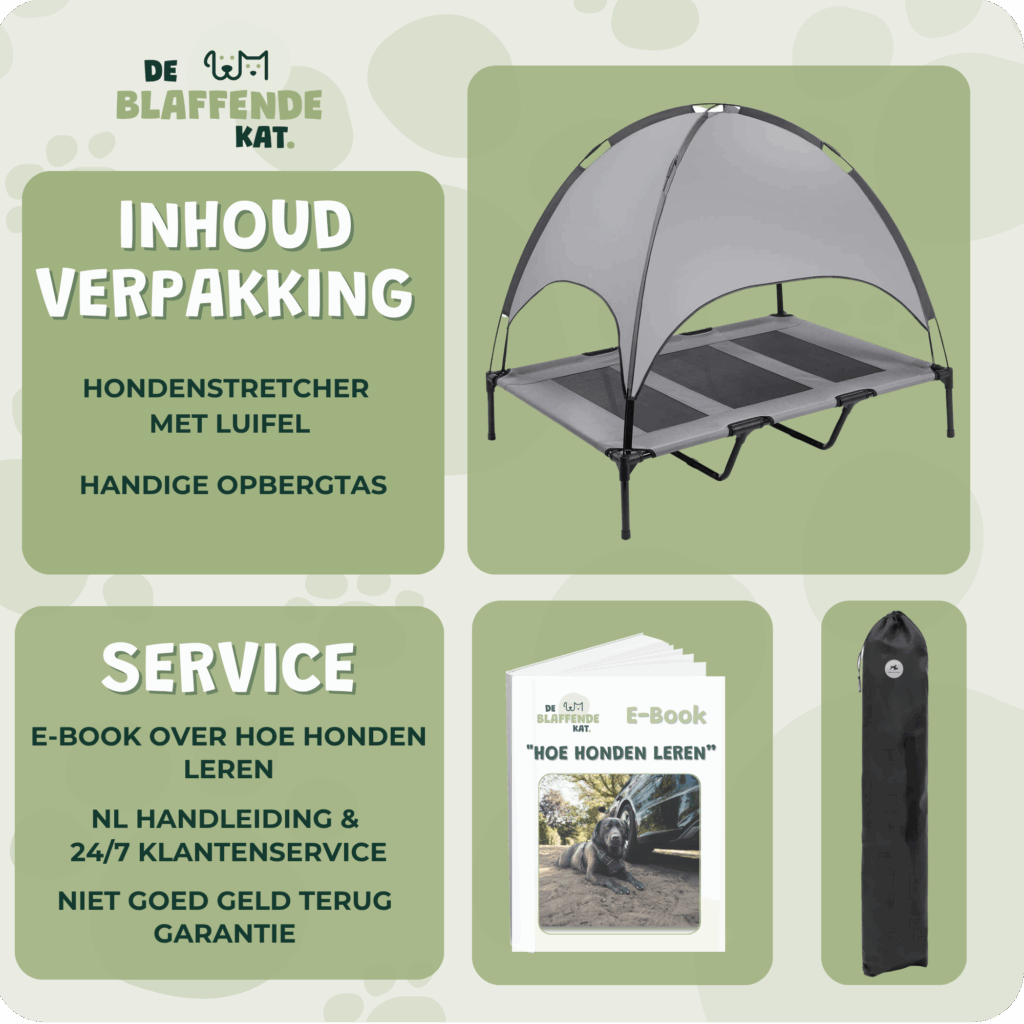 Hondenstretcher verpakkingsinhoud