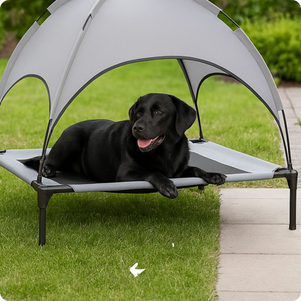 Hondenstretcher Hondenbed Buiten Sfeerbeeld Buiten