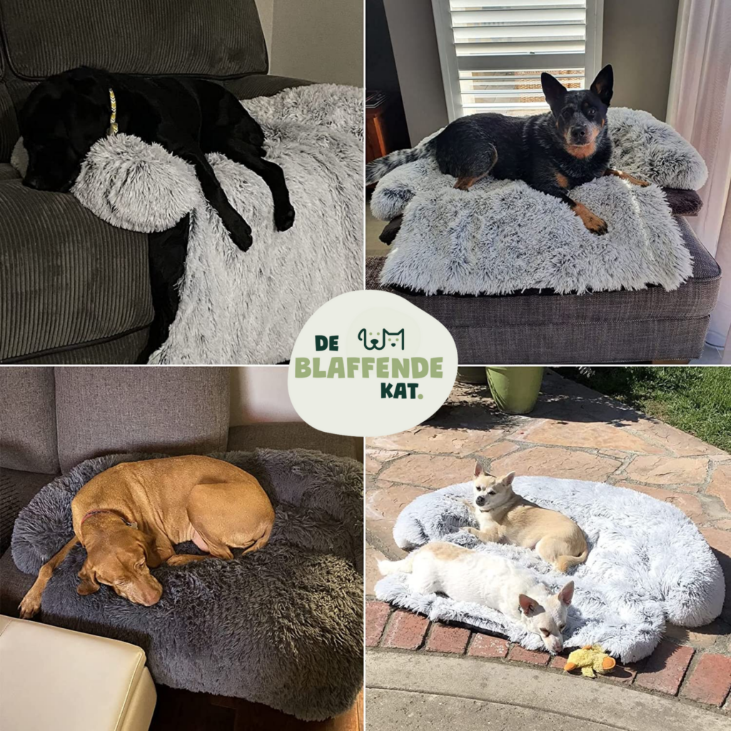 Hondenkussen Grijs donker Bankbeschermer Hondenmand bankkleed combivoordeel set van 2 - 11