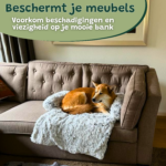 Hondenkussen Bankbeschermer hondenmand hondendeken Wit licht 2 stuks combivoordeel3