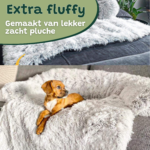 Hondenkussen Bankbeschermer hondenmand hondendeken Wit licht 2 stuks combivoordeel4