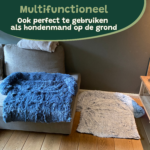 Hondenkussen Grijs donker Bankbeschermer Hondenmand bankkleed combivoordeel set van 2 - 6