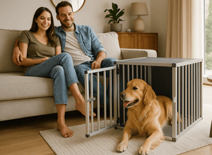 Hondenbench Voor Binnen Bench Hond Sfeerbeeld Woonkamer Categoriepagina